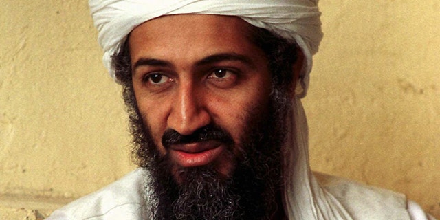 In this April 1998 file photo, exiled Al Qaeda leader Usama bin Laden looks on in Afghanistan.