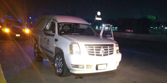 A man made off with a hearse with a corpse inside on Friday in central Mexico, according to police.