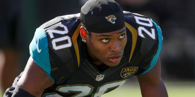 Dec 11, 2016; Jacksonville, FL, USA; Jacksonville Jaguars cornerback Jalen Ramsey (20) warms up prior to a game against the Minnesota Vikings at EverBank Field. Mandatory Credit: Logan Bowles-USA TODAY Sports