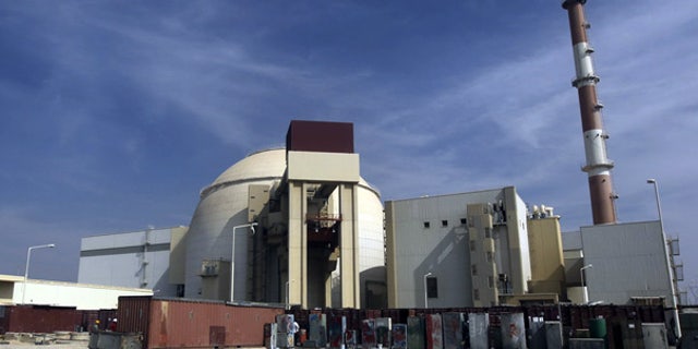 Oct. 26: The reactor building of the Bushehr nuclear power plant in Iran.