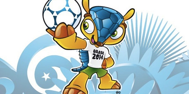 This image posted on the FIFA website Sunday Sept. 16, 2012 shows the mascot of the 2014 World Cup. (AP Photo/FIFA)