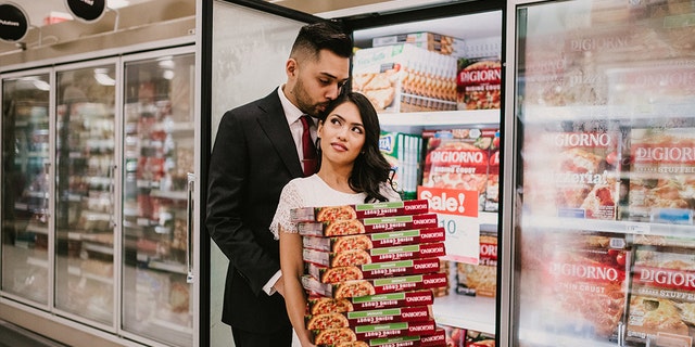 "I'm looking forward to more trips to Target,” Sablan said of married life.