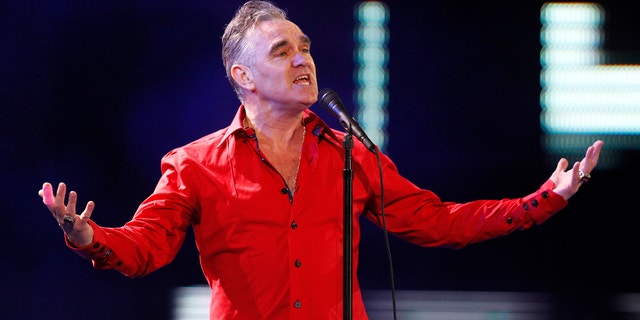 British singer-songwriter Morrissey performs during the International Song Festival in Vina del Mar city, February 24, 2012.