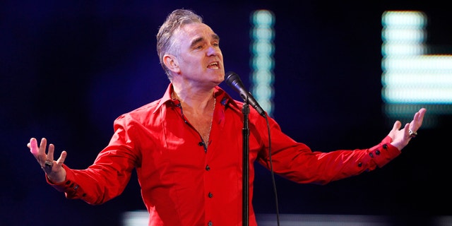 British singer-songwriter Morrissey performs during the International Song Festival in Vina del Mar city, February 24, 2012.