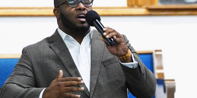 This Sept. 21, 2017, photo provided by Harding University in Search, Ark., shows Botham Jean leading worship at a university presidential reception in Dallas. Authorities said Friday, Sept. 7, 2018, that a Dallas police officer returning home from work shot and killed Jean, a neighbor, after she said she mistook his apartment for her own. The officer called dispatch to report that she had shot the man Thursday night, police said. (Jeff Montgomery/Harding University via AP)