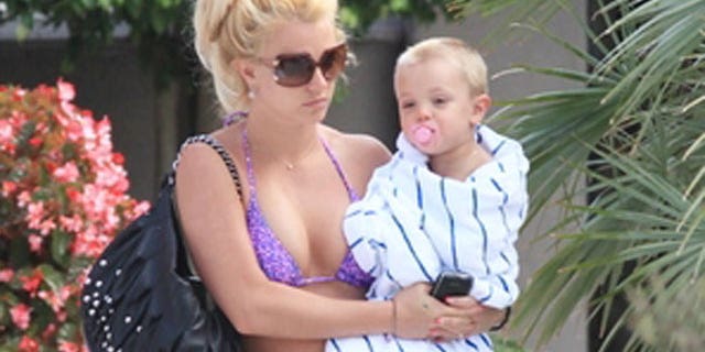 Britney Spears and son Jayden. (X17)
