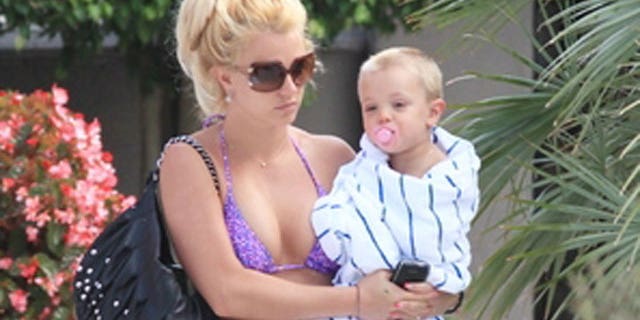 Britney Spears and son Jayden. (X17)