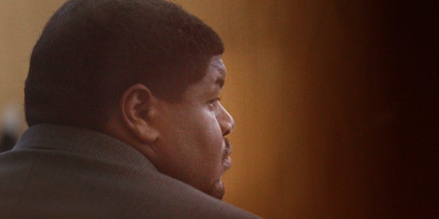Josh Brent, a former Dallas Cowboys player, listens a witness testifies during his trial at the Frank Crowley Courts building in Dallas, Monday, Jan. 13, 2014. Brent is charged with intoxication manslaughter in the December 2012 death of his friend and former college teammate, Jerry Brown, in a December 2012 crash. (AP Photo/The Dallas Morning News, Kye R. Lee)