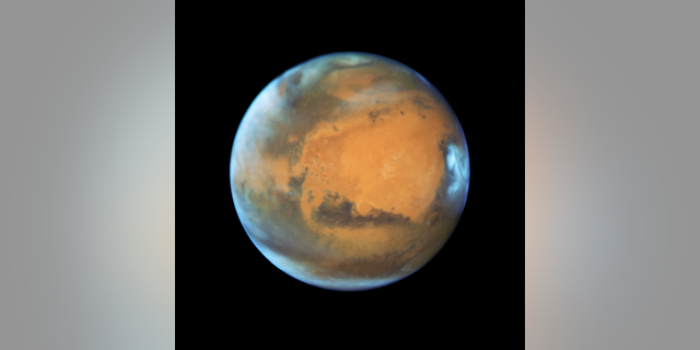 The Hubble Space Telescope caught this view of Mars on May 12, 2016, a few days before the sun and Mars were on exact opposite sides of Earth.