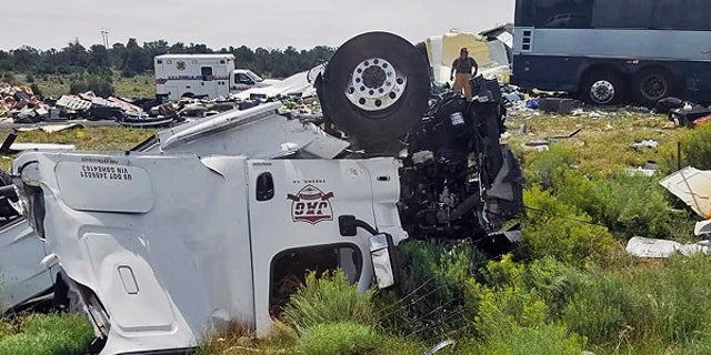 A woman gave birth to twins just two hours after the deadly bus crash in New Mexico on Thursday, Aug. 30, 2018.