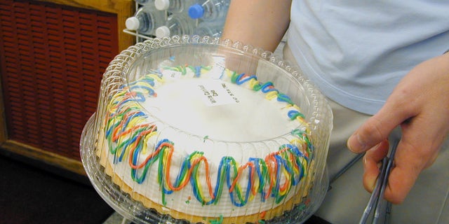 One baby's birthday celebration, without organic food.