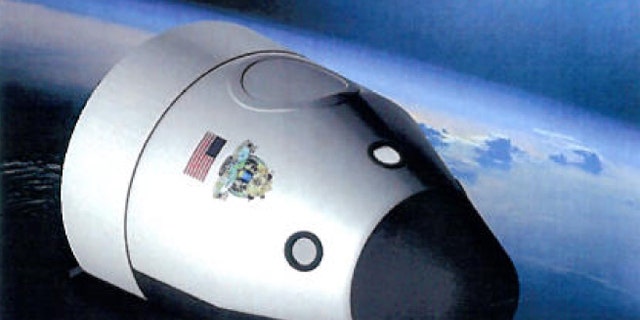 An artist's illustration of the orbital crew-carrying spaceship planned by the private company Blue Origin.