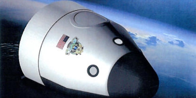 An artist's illustration of the orbital crew-carrying spaceship planned by the private company Blue Origin.