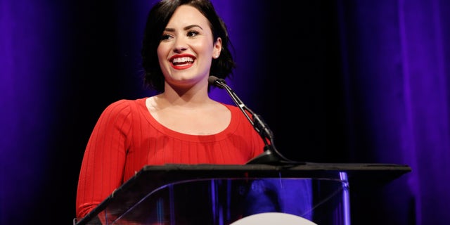 Lovato at the 2nd Annual unite4:humanity on February 19, 2015 in Los Angeles, California.