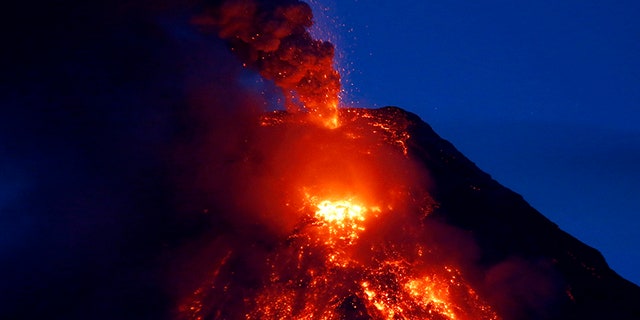 The volcano last erupted in 2014, according to Reuters.