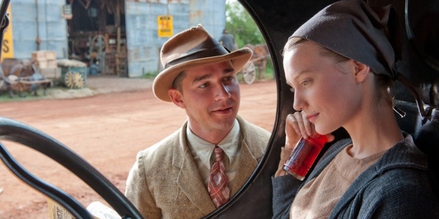 Shia LaBeouf and Mia Wasikowska in 'Lawless.'