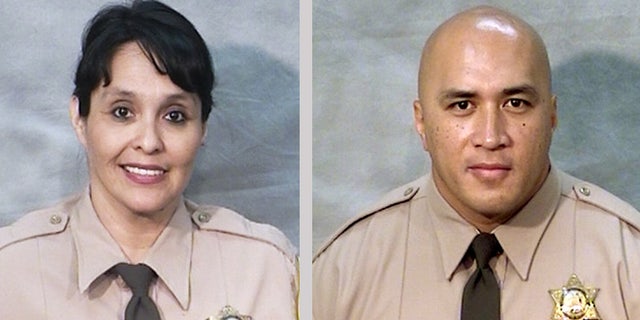 There are undated photos provided by the Fresno County Sheriff's Office shows corrections officers Juanita Davila and Toamalama Scanlan. (Fresno County Sheriff's Office via AP)