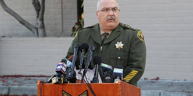 In this Nov. 30, 2016 file photo, Shasta County Sheriff Tom Bosenko speaks at a news conference to discuss the Sherri Papini case in Redding, California. 