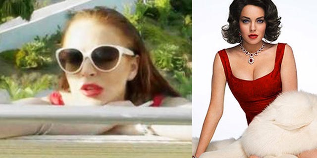 Lohan has two films coming out, the low-budget Canyons (left) and the Lifetime movie 'Liz & Dick' (right).