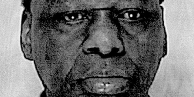 This Aug. 24, 2011 black-and-white booking photo provided Monday, Aug. 29, 2011 by the Framingham Police Department shows Onyango Obama, arrested in Framingham, Mass., for several infractions, including operating a motor vehicle under the influence of alcohol. He is the uncle of President Barack Obama.