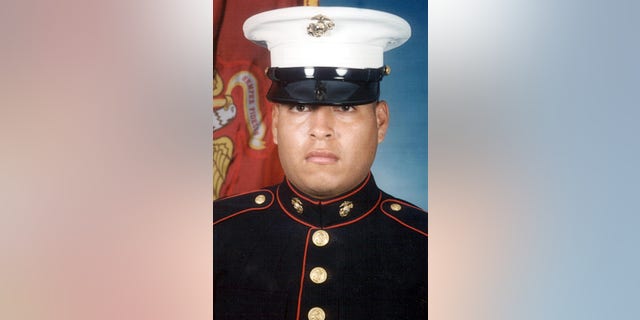 This undated file photo provided by the U.S. Navy shows Marine Sgt. Rafael Peralta.