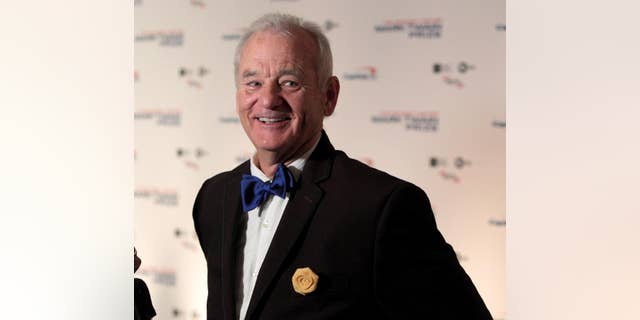 Bill Murray arrives at the Kennedy Center for the Performing Arts for the 19th Annual Mark Twain Prize for American Humor.