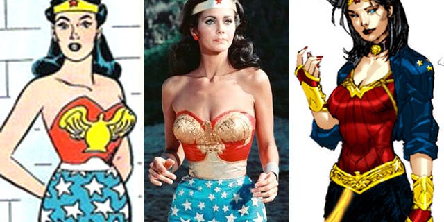 Wonder Woman then and now (r). (DC/ABC/IGN)