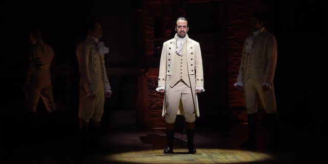 'Hamilton's actor, composer Lin-Manuel Miranda at R. Rodgers Theater on February 15, 2016 in New York City.
