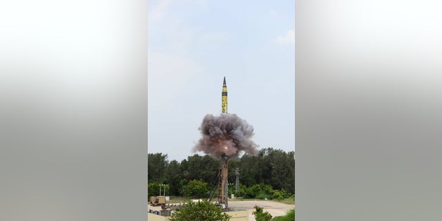 India “successfully flight tested” its Agni-5 missile on Sunday morning, according to the defense minister's office.