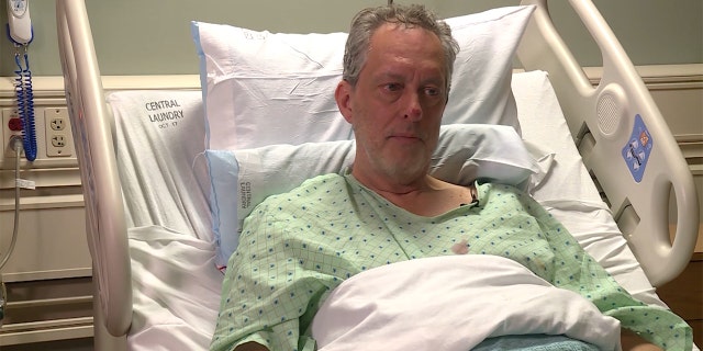 David Hales reflects on his ordeal from a hospital bed in Heber City, Utah. Hales, a snowmobiler who spent four nights alone in freezing temperatures in the Utah wilderness without food or water said he didn't think he would survive. Hales said that he trekked about seven miles on his hands and knees before he was rescued.