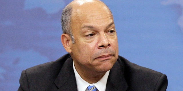 FILE: Nov. 30, 2010: Jeh Johnson speaks during a news conference at the Pentagon in Washington, D.C.