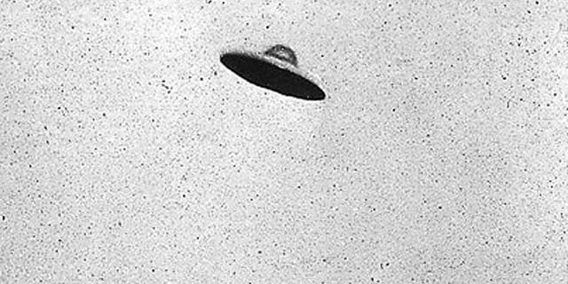 An alleged flying saucer seen over Passoria, New Jersey in 1952.