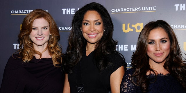 Meghan Markle with her "Suits" castmates.