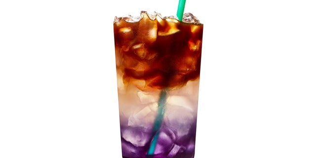 The tricolored drink is avaliable for a limited time only.