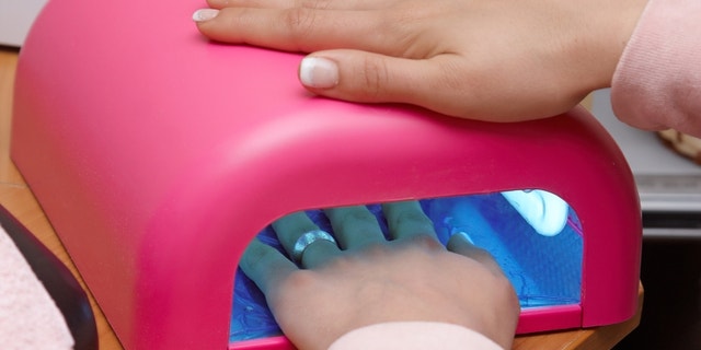 Pink uv lamp for nails