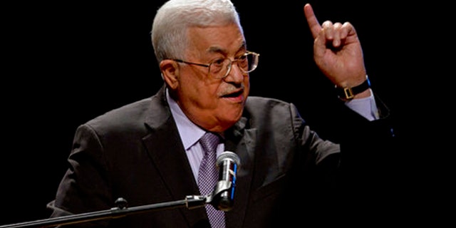 Oct. 1, 2016: Palestinian President Mahmoud Abbas, speaks during a conference in the West Bank City of Bethlehem.