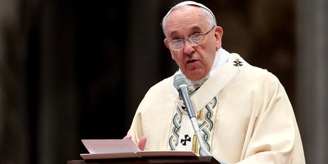 VATICAN CITY, VATICAN - JANUARY 06: Pope Francis delivers his homily during the Epiphany Mass at St. Peter's Basilica on January 6, 2015 in Vatican City, Vatican. During his homily, the Pope Francis focused on the journey taken by the three wise men, which is celebrated today, and encouraged Catholics to keep a strong faith. (Photo by Franco Origlia/Getty Images)