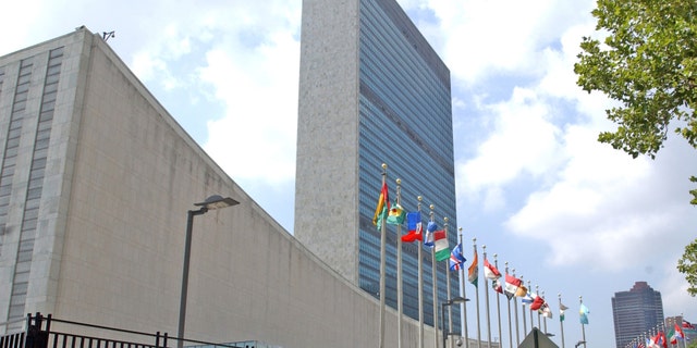 United Nations Headquarters in Manhattan.