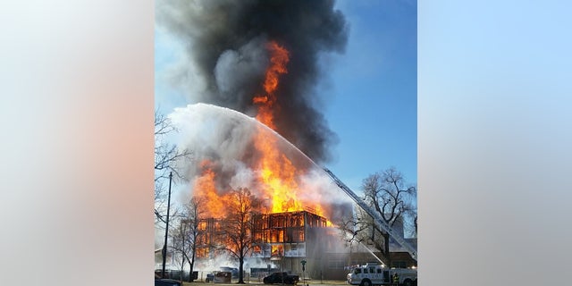 Flames and smoke from a Wednesday blaze in Denver rose up to 200 feet, officials said.
