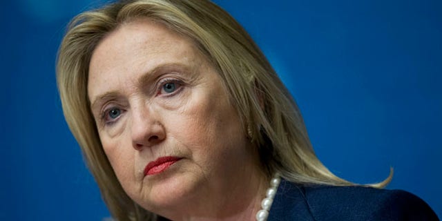 U.S. Secretary of State Hillary Rodham Clinton pauses during a news conference following the Action Group on Syria meeting in the Palace of Nations, Saturday, June 30, 2012, at the United Nations' Headquarters in Geneva, Switzerland. (AP Photo/Haraz N. Ghanbari, Pool)