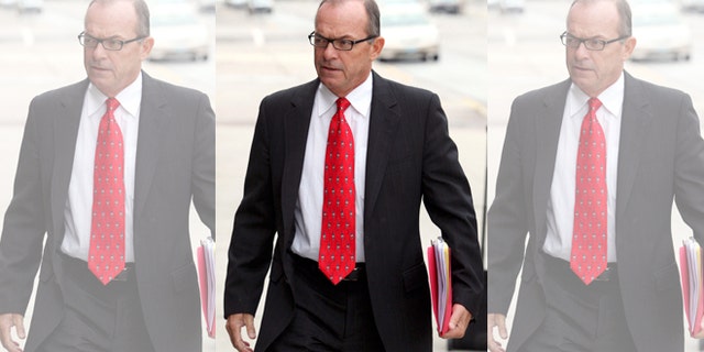 FILE - In this April 29, 2009, file photo, Tim Blixseth arrives at the federal courthouse in Missoula, Mont. Montana revenue officials say the one-time billionaire and Yellowstone Club founder owes almost $74 million in back taxes, penalties and interest, primarily on a $375 million loan to the luxury resort near Big Sky that he diverted for personal use. Department of Revenue officials announced Tuesday, March 24, 2015, that a tax board had sided against the real estate mogul in a series of recent rulings after Blixseth challenged the stateâs tax claims. Blixseth says he will appeal the tax board decisions in state court. (AP Photo/Mike Albans, File)