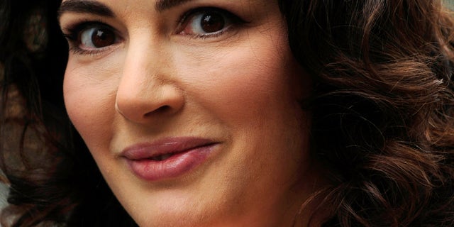 June 17, 2009. British chef and food writer Nigella Lawson arrives for the British premiere of the film Bruno at Leicester Square in central London.