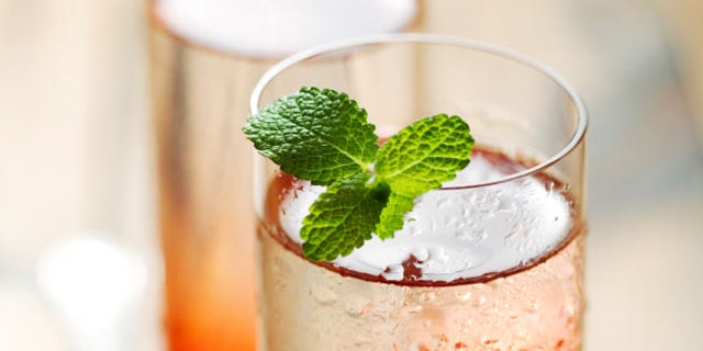 delicious pomegranate cocktail, shallow dof