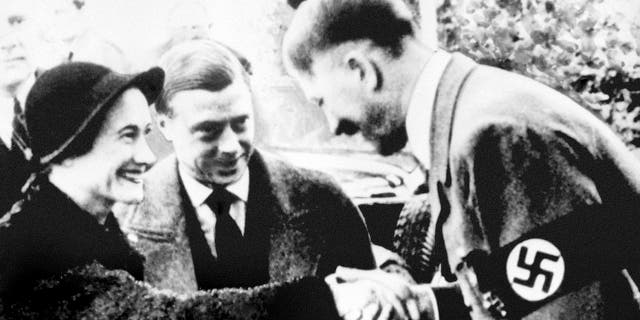 Adolf Hitler meeting Wallis Simpson and Edward VIII.