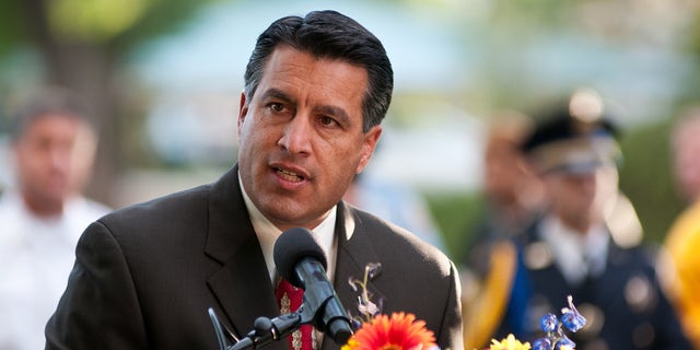 Nevada Gov. Brian Sandoval addressing the 2012 Republican convention in Tampa.