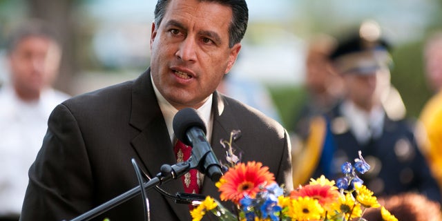 Nevada Gov. Brian Sandoval addressing the 2012 Republican convention in Tampa.