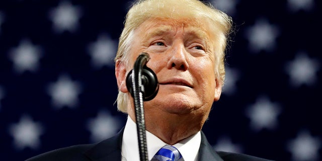 President Trump sent an email to supporters on Wednesday urging them to sign a petition to push ESPN to show the national anthem during "Monday Night Football" broadcasts.
