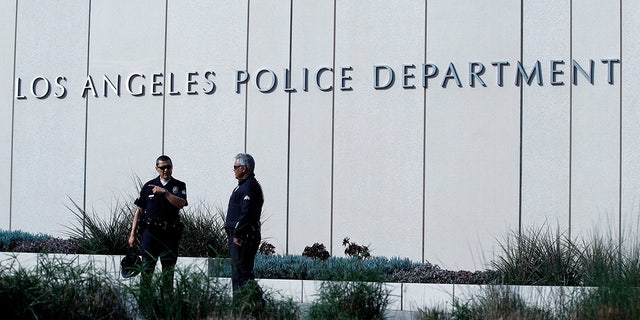 Los Angeles Police Department headquarters. The LAPD on Thursday said a Texas man has been arrested and charged with four decades-old murders in and around the city. 