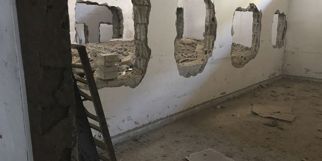 The eerie ISIS prison below Raqqa's soccer stadium
