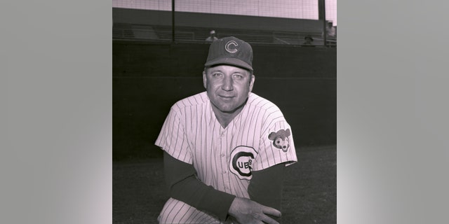 FILE - This is a March 4, 1964, file photo showing Chicago Cubs coach Verlon Walker. Leigh Ann Young was only 3 when her father, Verlon "Rube" Walker died, a Major League Baseball player whose life cut short by leukemia at the age of 42. (AP Photo/File)